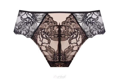 Unikat Kiana braguitas negras de encaje clásicas