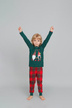 Santa Pijama de niña verde