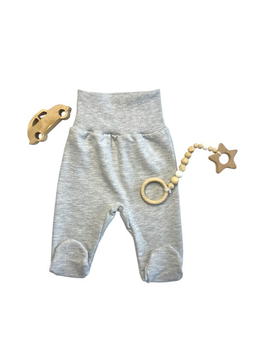 Mamatti PD14819 medias mangas bebé - gris, algodón