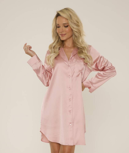 760 Cordelia Camisa desabrochada de señora De Lafense - rosa