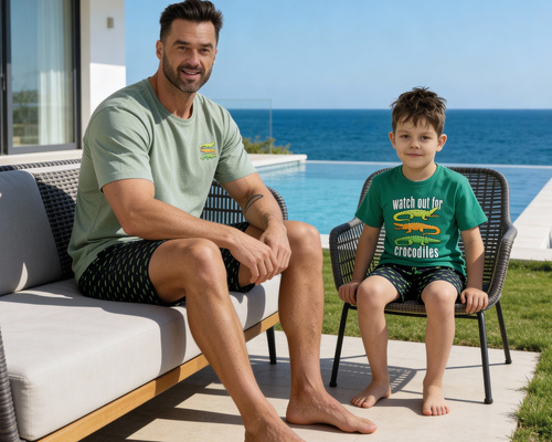 Pijama de niño Cornette Young Boy 790/125 Cocodrilos, 100% algodón