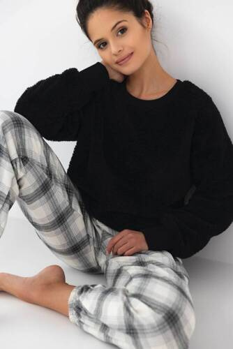 Pijama de mujer Meredith Sensis - negro