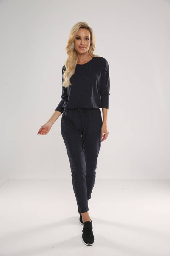 305 Paula Traje de pijama para mujer - azul marino