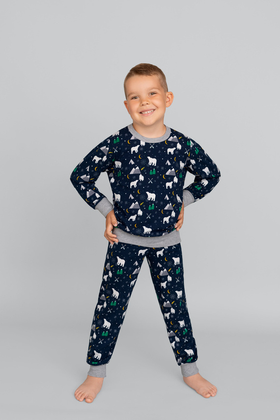 Pijama Sid Niños Moda Italiana- estampado burdeos