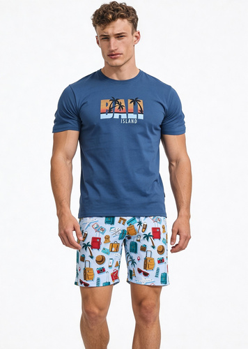 Pijama juvenil Cornette F&Y 551/55 Bali jeans 100% algodón