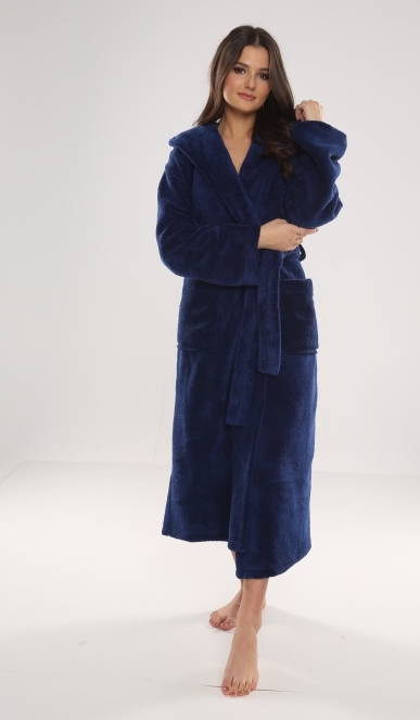 807 Luna II Bata larga de mujer Forex - Azul marino