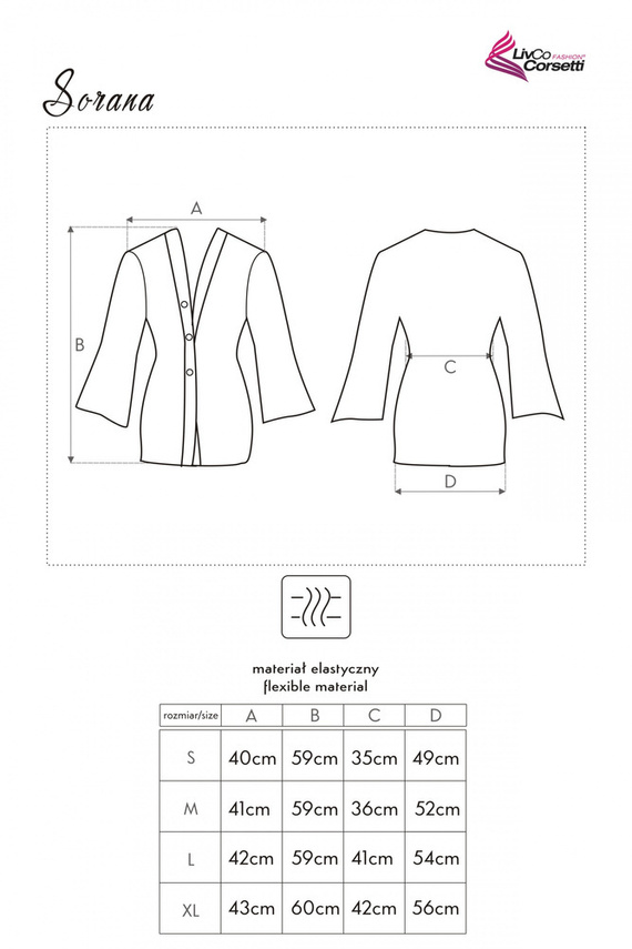 Sorana LC 90026 Bata de mujer LivCo Corsetti