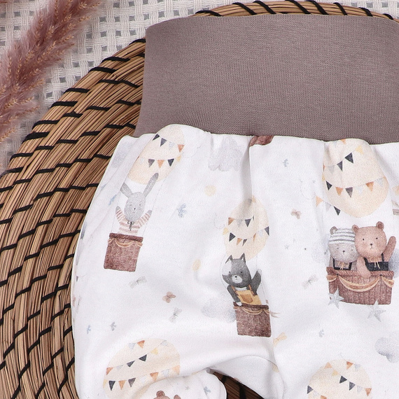 ABN-5542 Semi-cama para bebé de algodón orgánico Nini Happy Animals - comodidad, seguridad, respetuosa con el medio ambiente