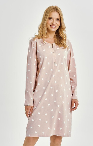 3443 Nori Camisa Taro Mujer - 100% algodón, manga larga, escote a presión