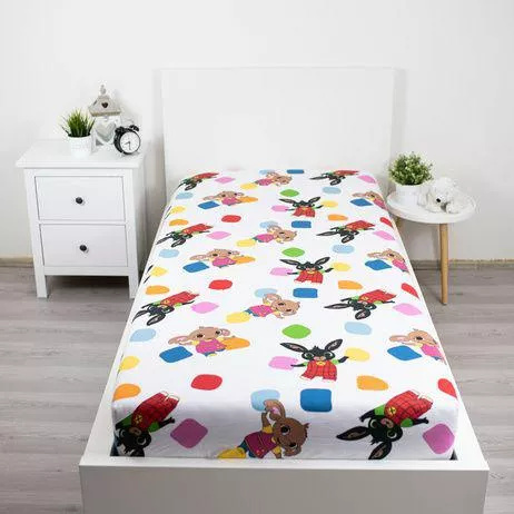 Sábana ajustable 90x200 Bing Conejito algodón Jerry Fabrics