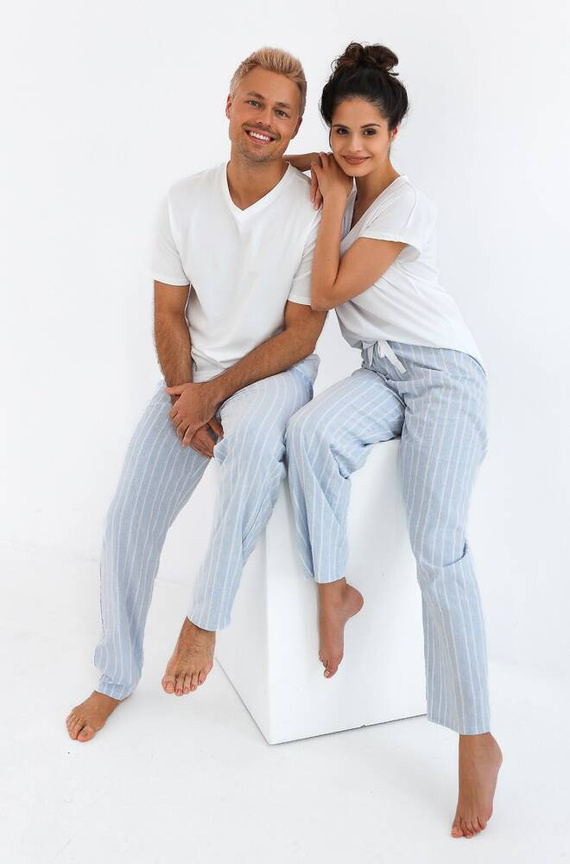 Pijama de hombre David Sensis - perla