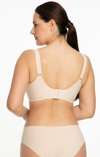 Jelly Bra Comfort Julimex negro beige - sujetador sin aros para pechos grandes