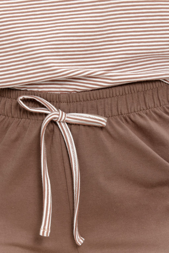 Pijama de mujer Taro Norella 3642 de algodón, larga, con rayas, 95% algodón