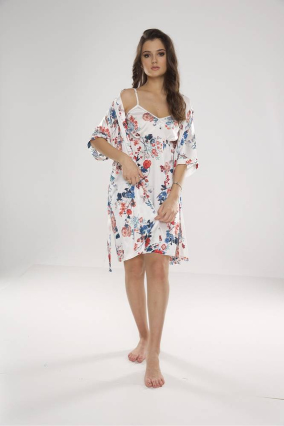 636 Camisa Lurdes Señoras De Lafense - crudo-rojo