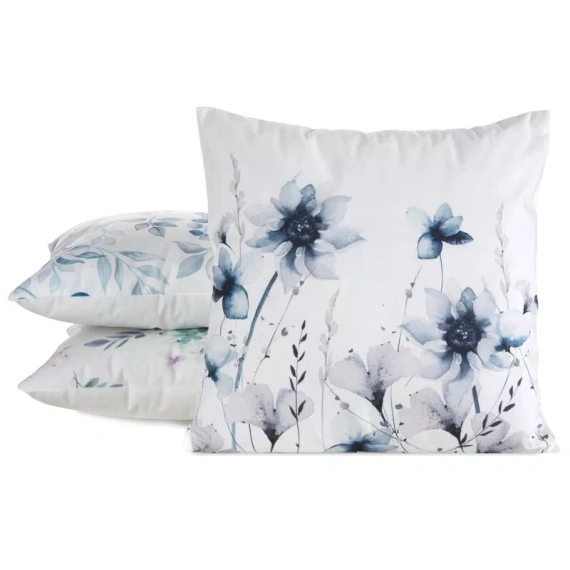 Funda cojín 45x45 Mink 37 Eurofirany terciopelo flores