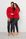 Pijama largo de señora - rojo