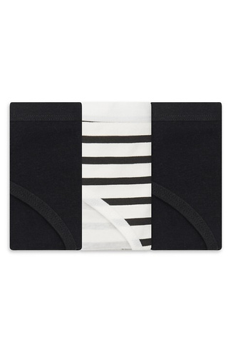 36508-K084 Henderson Braga de bikini de algodón negro para mujer, paquete de 3