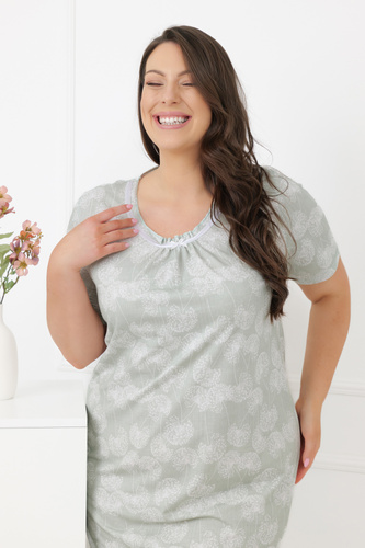 Camisón mujer Eleni Italian Fashion 100% algodón, manga corta