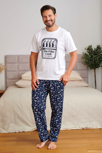 Pijama para hombre Doctor Nap 7554 Sunny Coast algodón pantalones largos