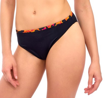 Braga de bañador Sofia Black - de talle bajo y corte clásico, ideal para tomar el sol