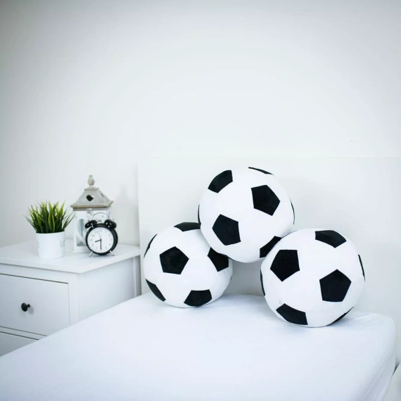 Cojín balón de fútbol 3D Jerry Fabrics 30 cm suave futbolístico JF24