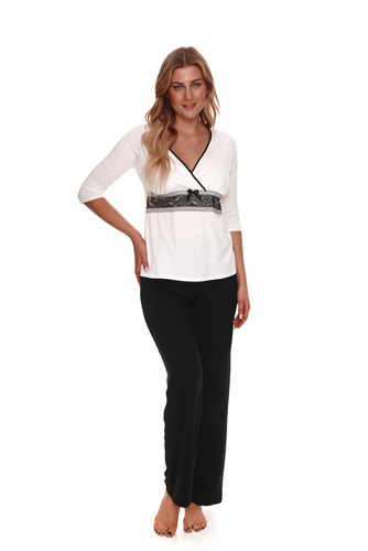347 Pijama de mujer Lupoline -negro crudo