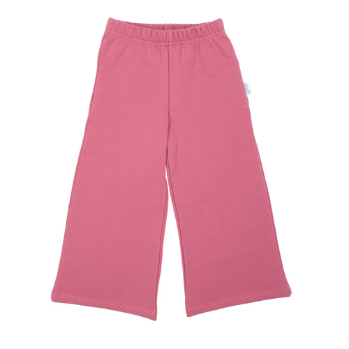 216274 Pantalón de chándal Lala Nicol - pantalón rosa de niña con pernera ancha, talla 92-146