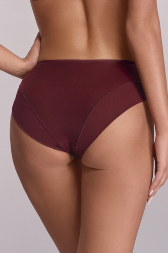 2196 Ava vino - braga clásica con bordado y tul