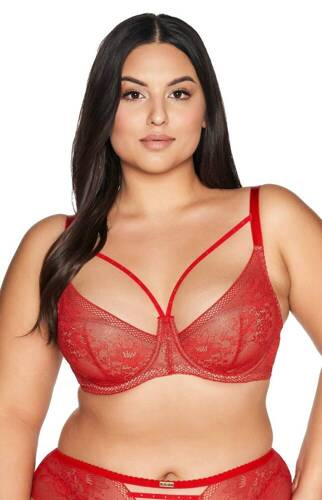 2127 Sujetador con relleno semi suave Ava - rojo