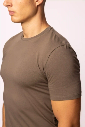 Camiseta de hombre Urban khaki- Algodón Corte clásico, alta calidad, flexibilidad, comodidad durante todo el día
