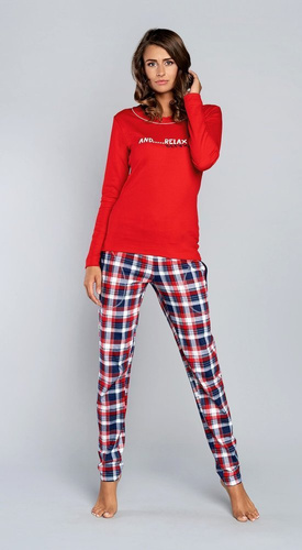 Olandia pijama de algodón para niñas Italian Fashion- rojo