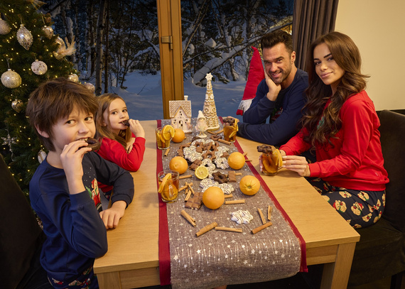 593/172 966/172 Osito Pijama de niño Cornette - Navidad, azul marino, algodón