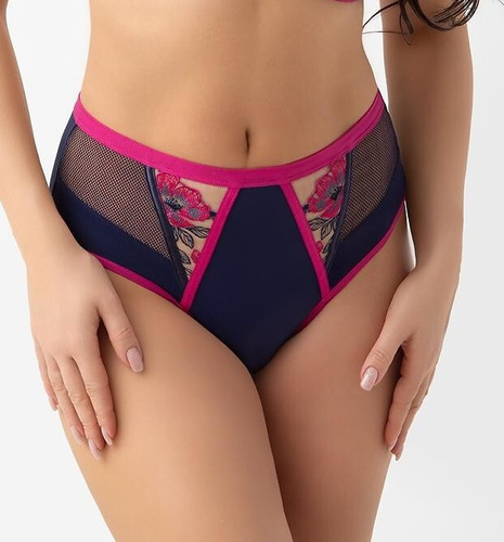 Gorsenia B022 Savina Braguitas brasileñas de mujer tul bordado microfibra espalda lisa
