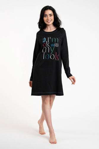 Camisón Olza Moda Italiana - negro