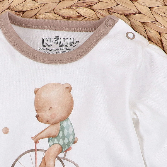 ABN-5589 Blusa para bebé Circus de Nini - 100% algodón orgánico, inocuo para la piel, producción polaca