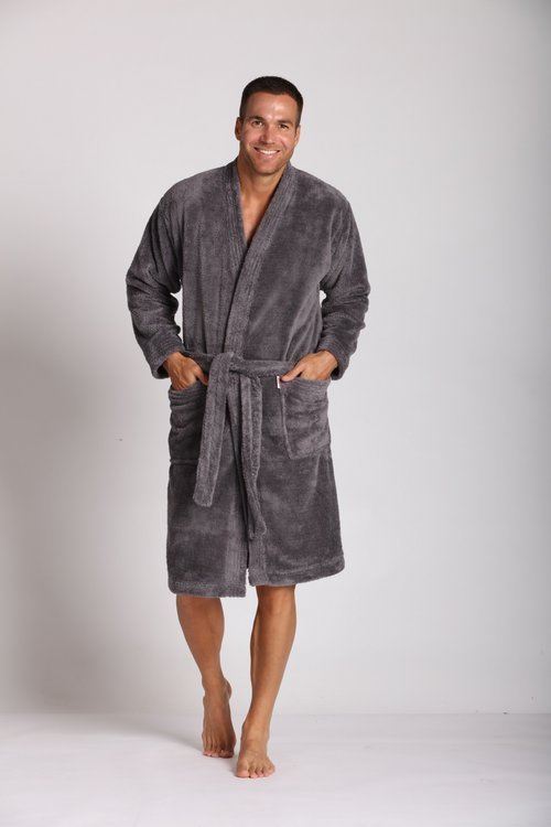 391 Albornoz de hombre Hugo De lafense - gris