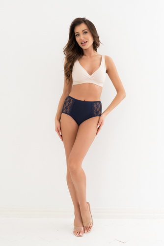 Elba maxi bottom Italian Fashion - azul marino