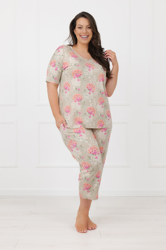 Pijama señora Harmonia Italian Fashion pantalón manga corta 3/4 viscosa