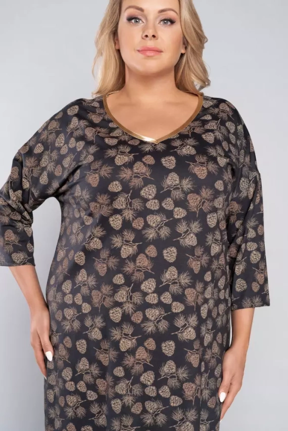 Pinnia camiseta 3/4 mujer Italia Fashion - estampado