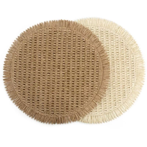 Mantel individual Eurofirany elegante base para platos glamour Joan natural