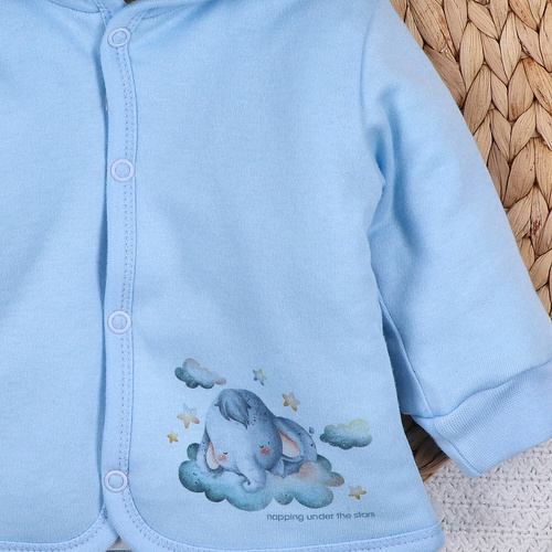 ABN-5616 Chaqueta para bebé Little Dreamers Nini de algodón orgánico - ecológica, segura, cálida