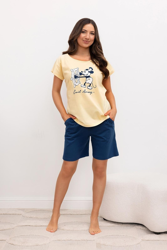 Pijama mujer Regina 4012 algodón Mickey Mouse corto cómodo