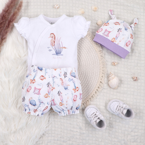 ABN-5490 Gorro para bebé Underwater World Nini - algodón orgánico, suave y transpirable