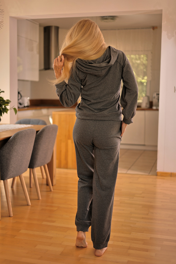 Chándal de mujer Brav Mirale | Cómodo conjunto de algodón | Producción polaca - gris