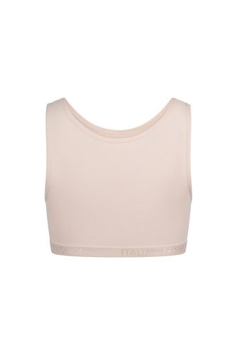 Sujetador Nikola Niña, tirante ancho Moda Italiana - azul empolvado