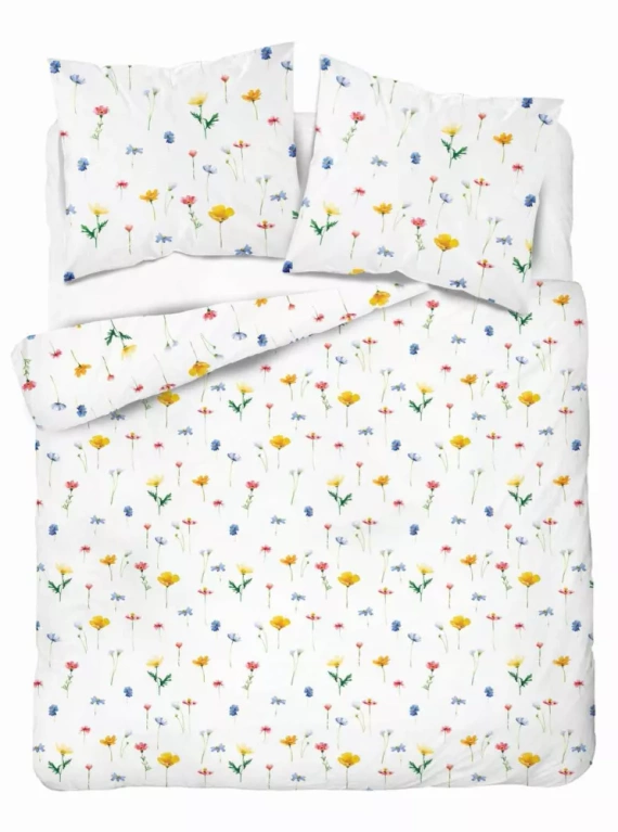 5486 A Detexpol Satin Stories ropa de cama blanca| 100% algodón, tejido satinado, cremallera, papel de regalo