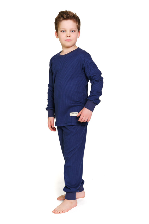 7351 Doctor Nap pijama de algodón para niños - comfort classics - azul marino