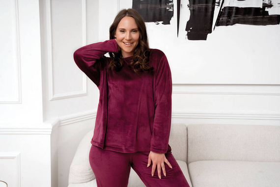 Conjunto Akara Ladies Moda Italiana - burdeos