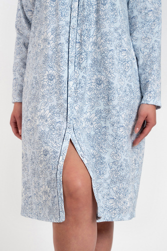 Camisón desabrochado Talita Moda Italiana - estampado azul