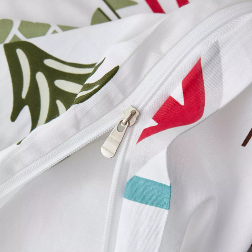 Ropa de cama de satén de algodón de Navidad de esquí Spod Igły i Nitki blanco rojo verde - elegante y suave